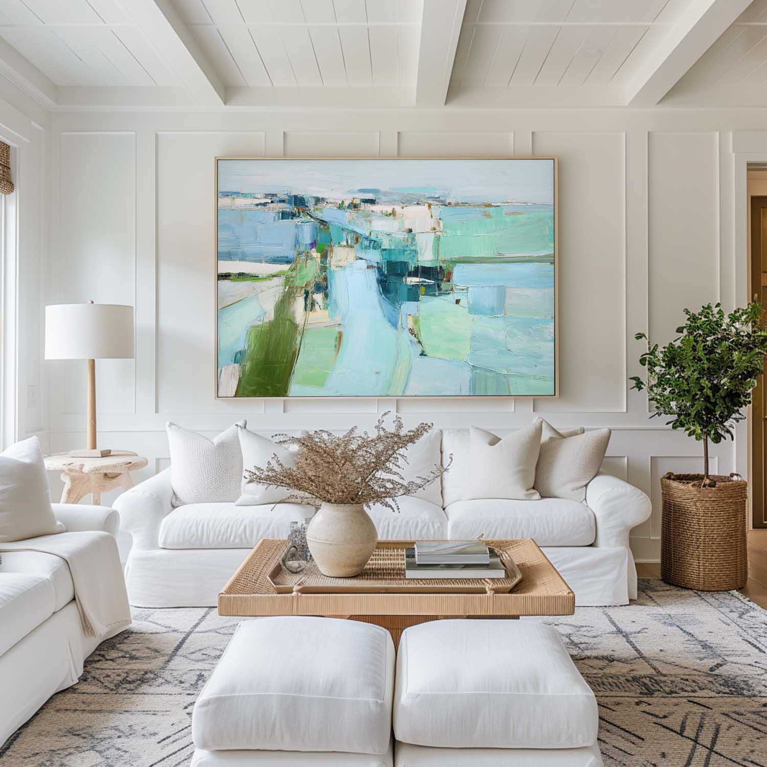 Modern Scandinavian Abstract Painting RAB205 - royalbrushart