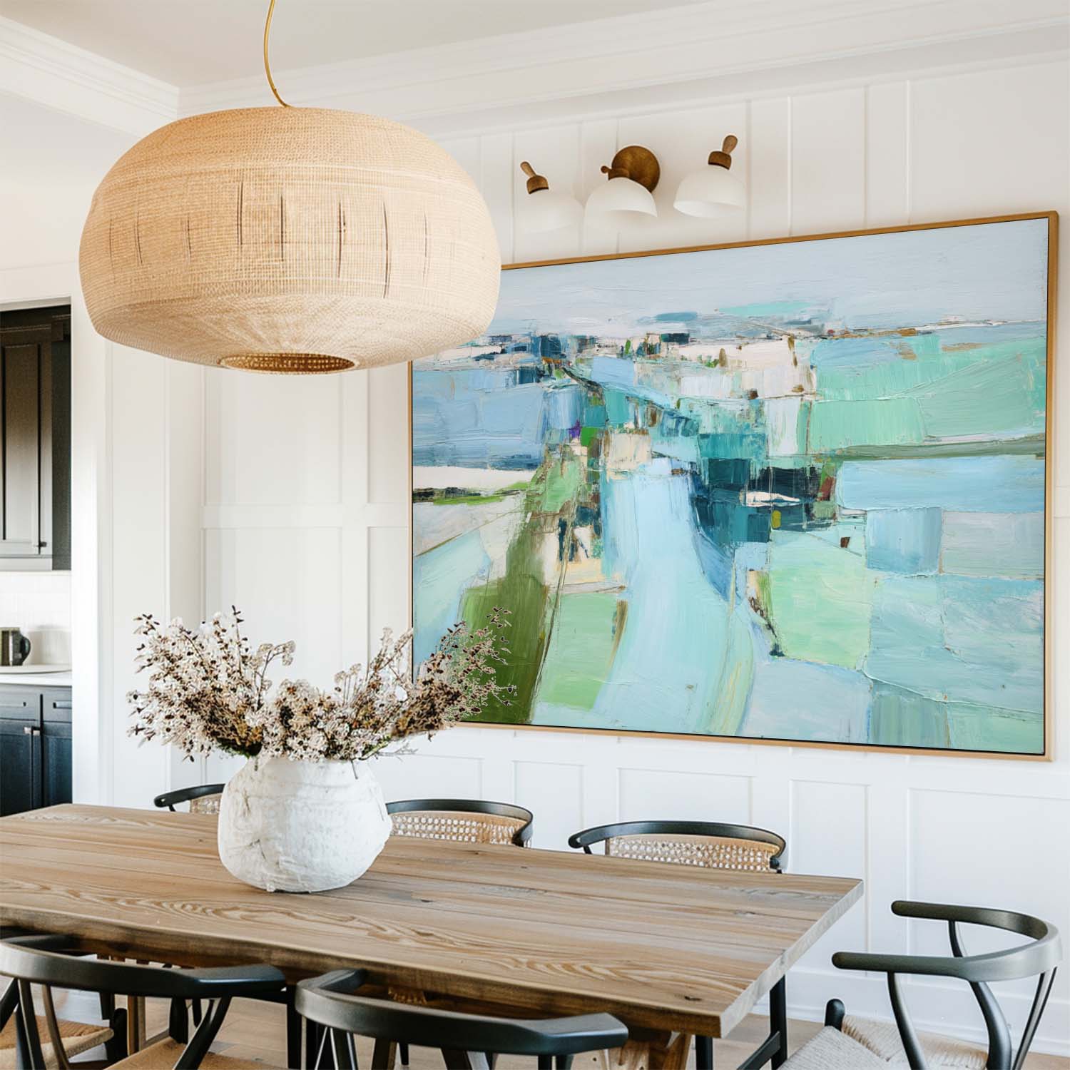 Modern Scandinavian Abstract Painting RAB205 - royalbrushart