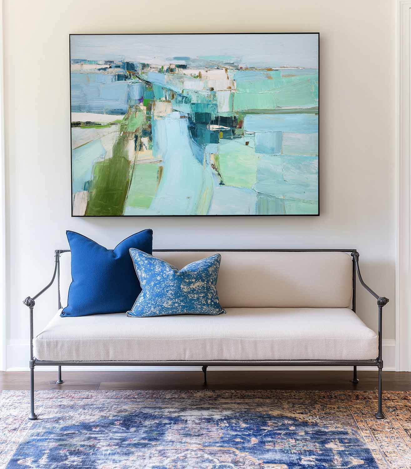 Modern Scandinavian Abstract Painting RAB205 - royalbrushart