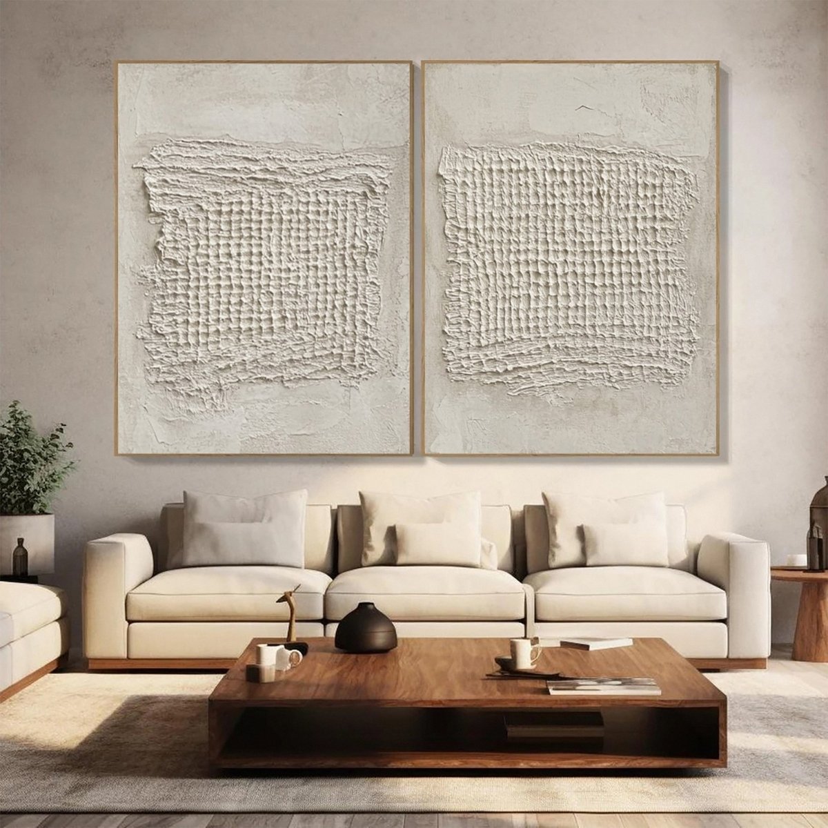 Abstract Painting Set Of 2 RAB046 - royalbrushart