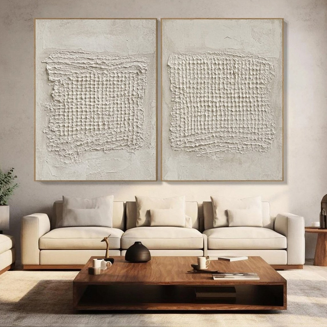 Abstract Painting Set Of 2 RAB046 - royalbrushart
