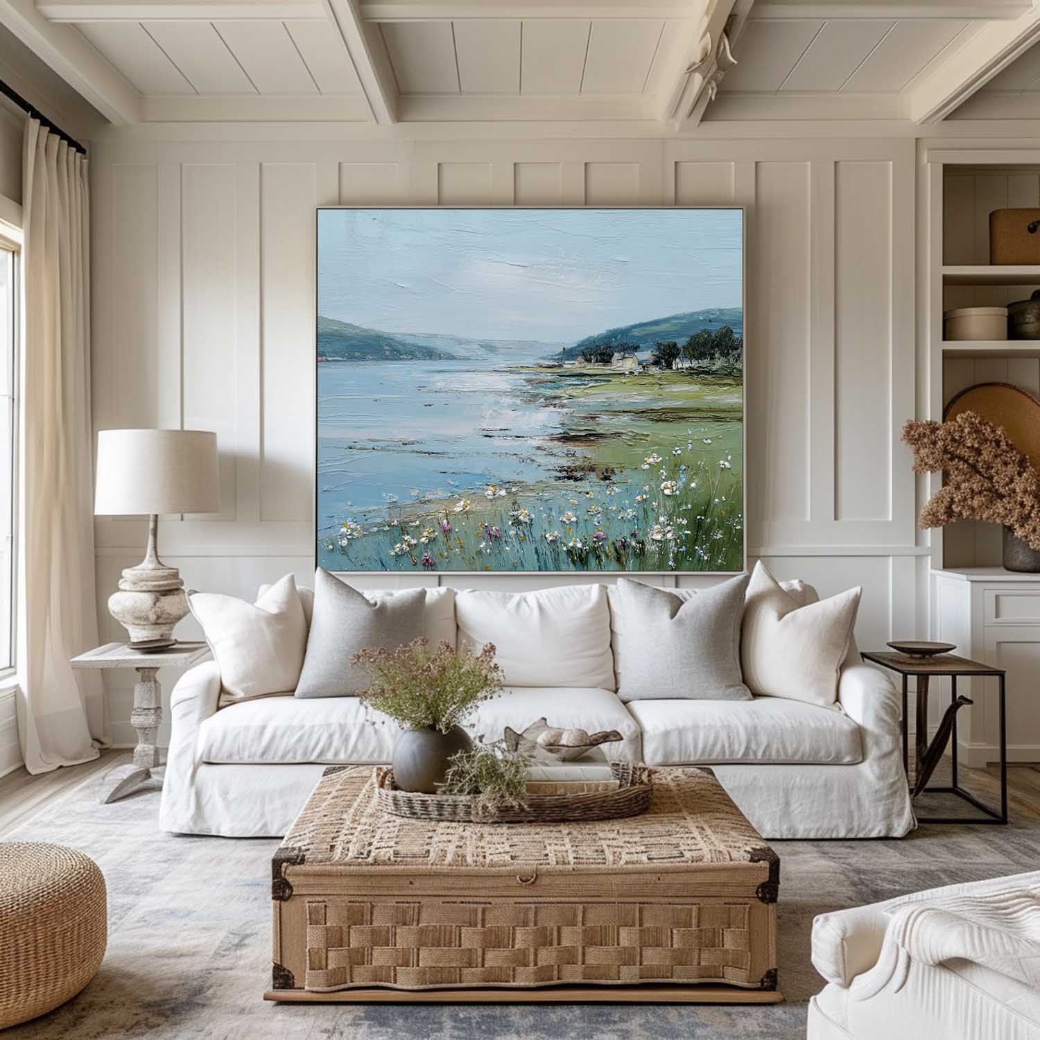 Modern Impressionist Landscape Painting RAB173 - royalbrushart