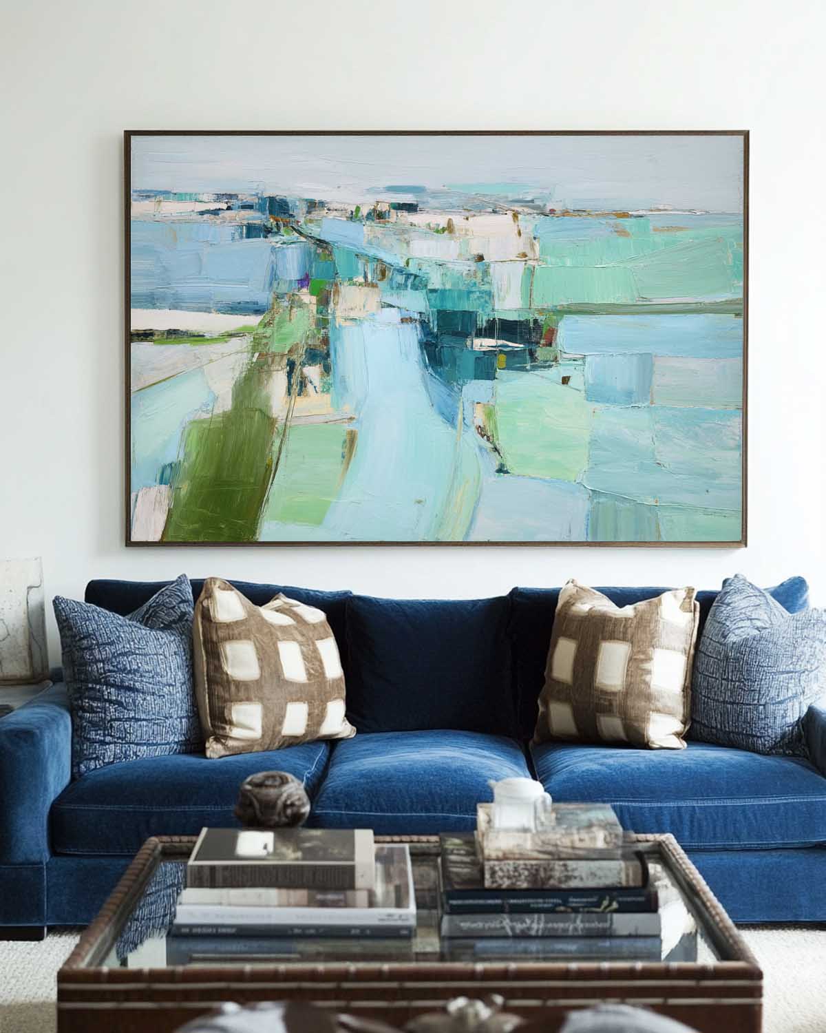 Modern Scandinavian Abstract Painting RAB205 - royalbrushart