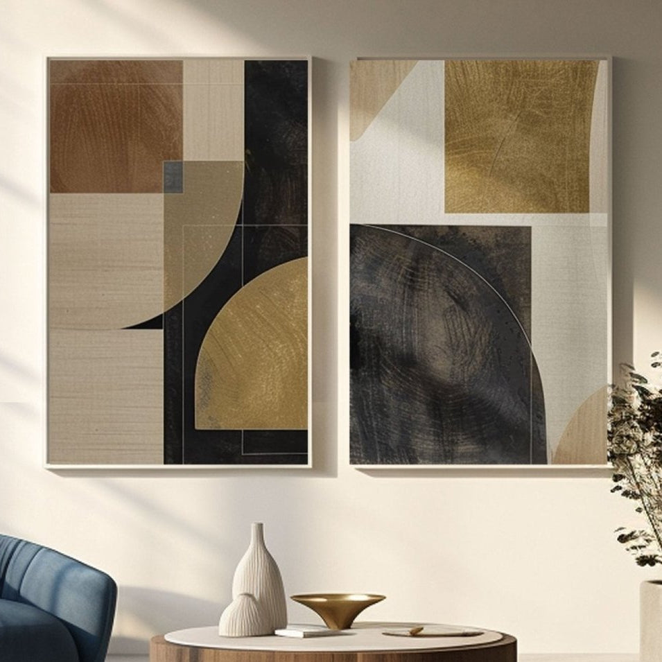 Abstract Painting Set Of 2 RAB235 - royalbrushart