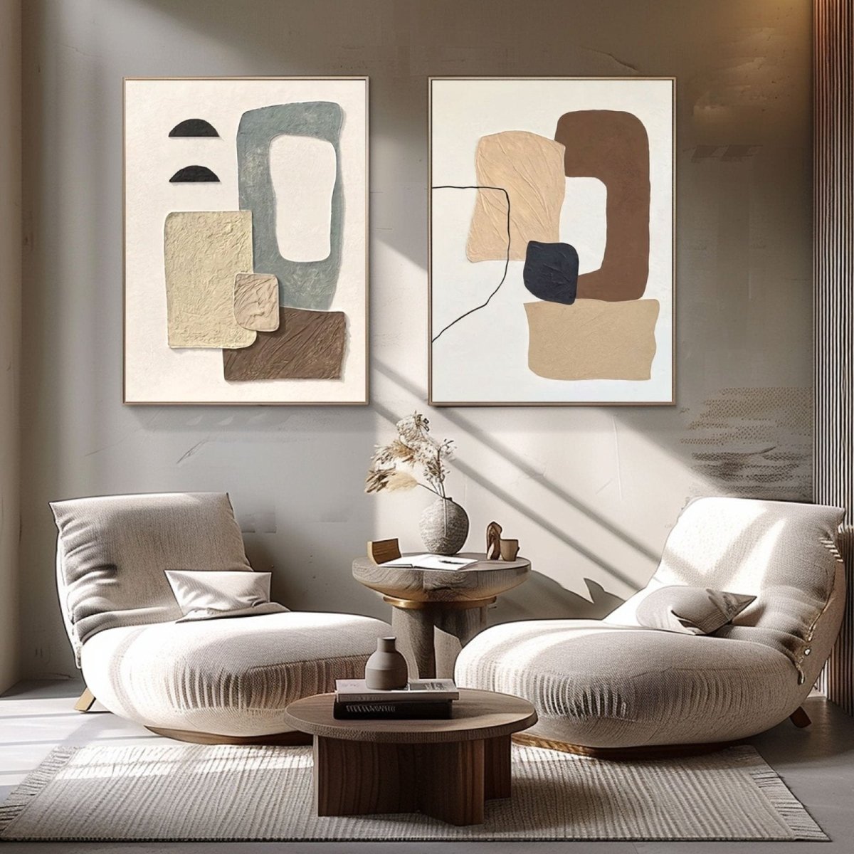 Abstract Painting Set Of 2 RAB280 - royalbrushart