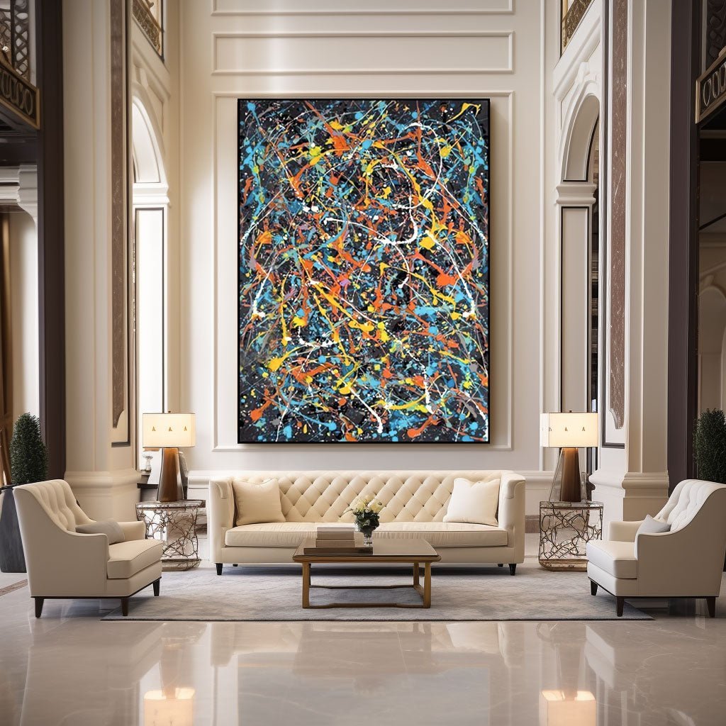 Jackson Pollock Art RAB858 - royalbrushart
