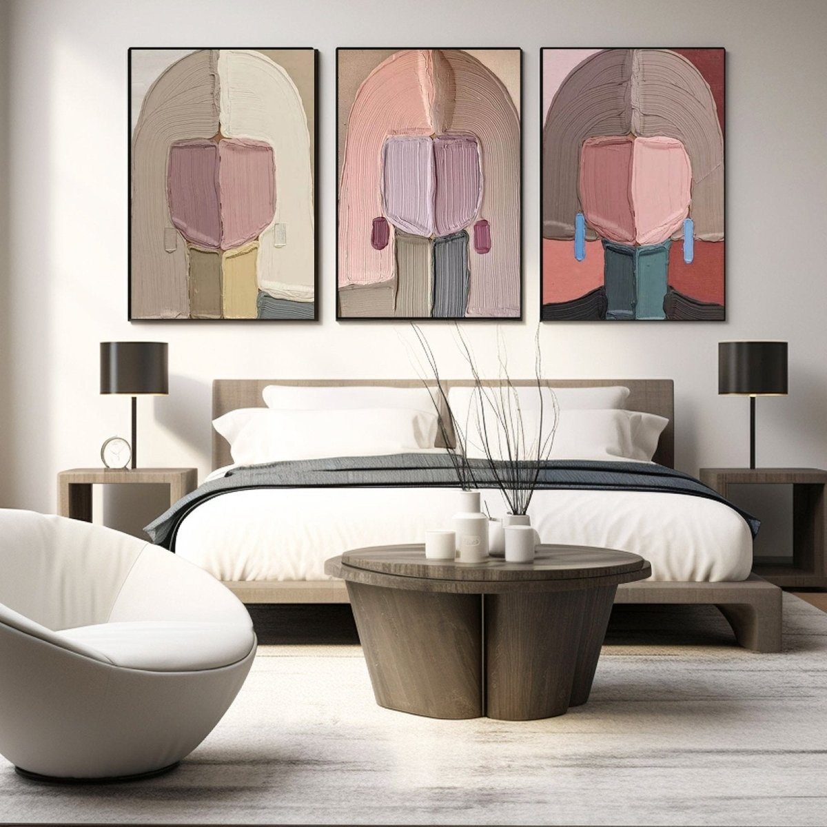 colorful Painting SET OF 3 RAB976 - royalbrushart