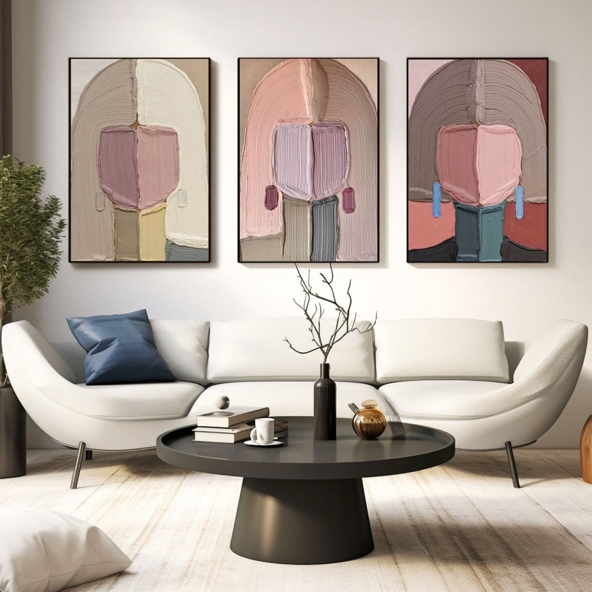 colorful Painting SET OF 3 RAB976 - royalbrushart