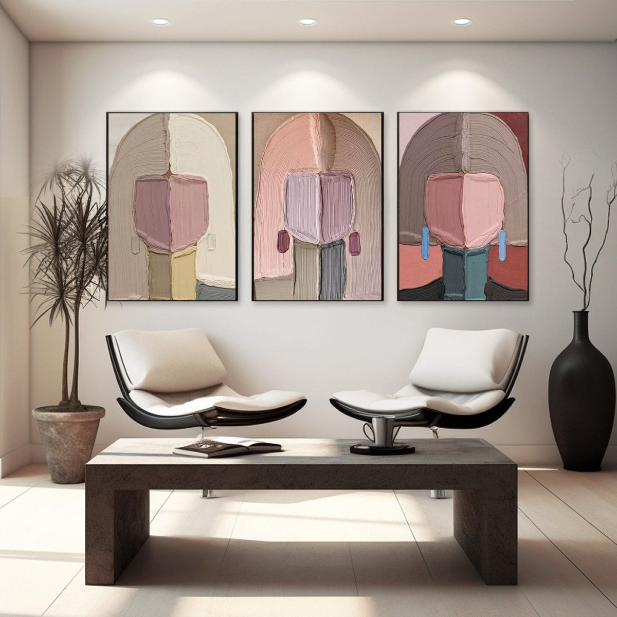 colorful Painting SET OF 3 RAB976 - royalbrushart