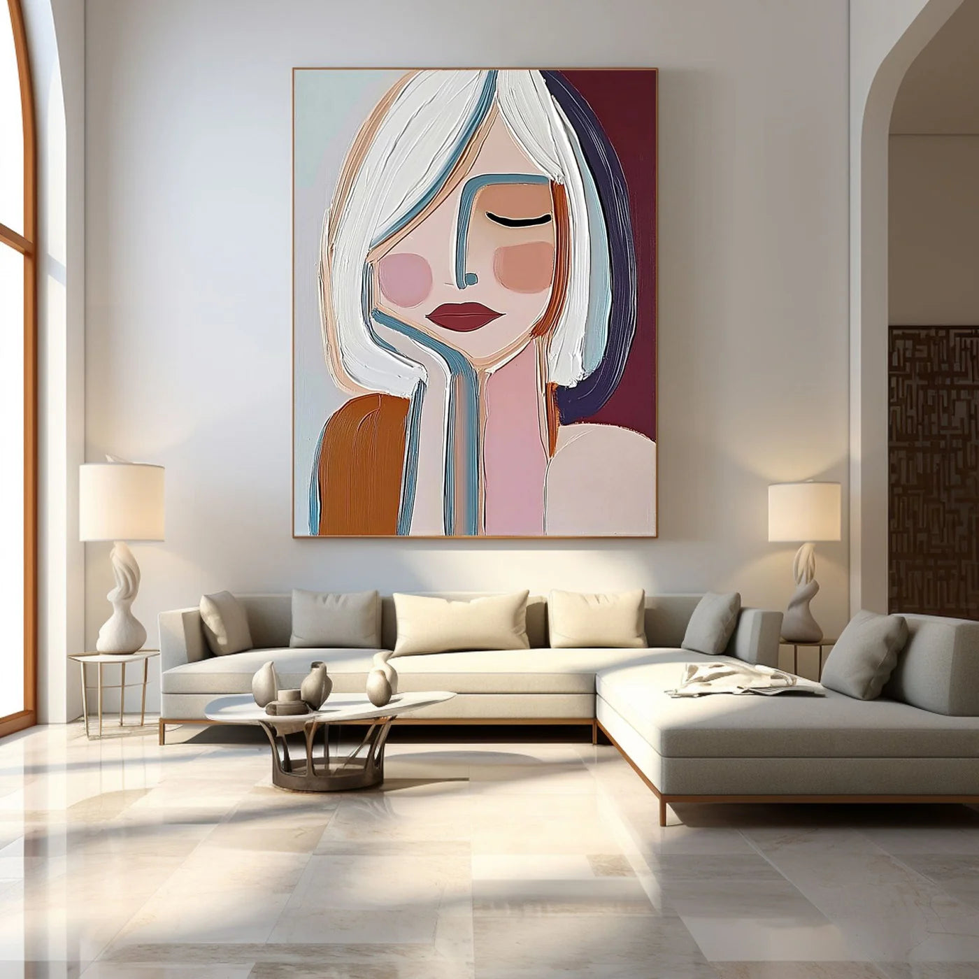 Plaster Art Texture Painting #BV258