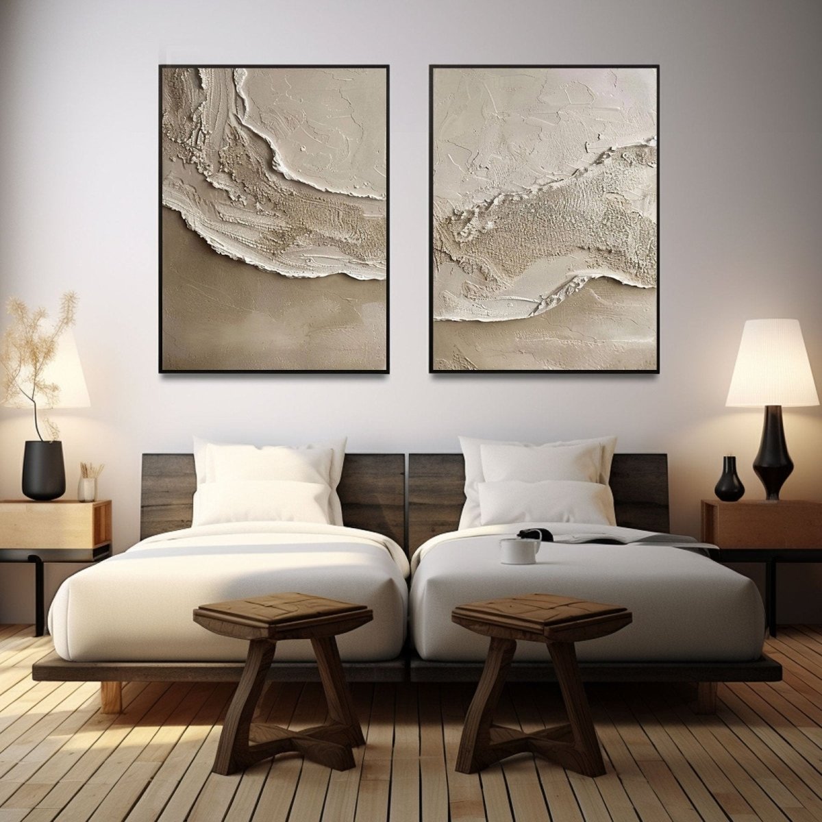 Abstract Painting Set Of 2 RAB287 - royalbrushart