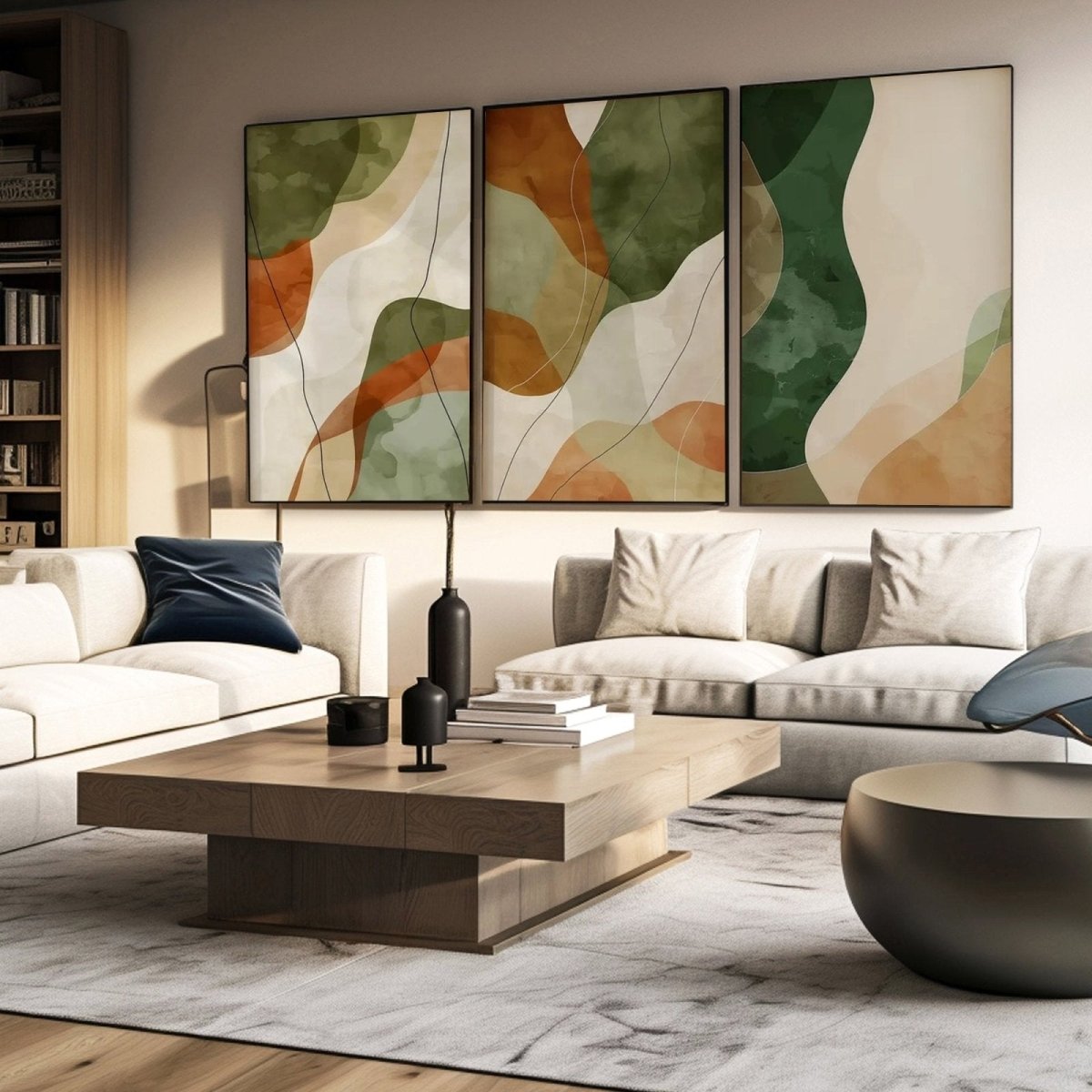 Abstract Painting SET OF 3 RAB965 - royalbrushart