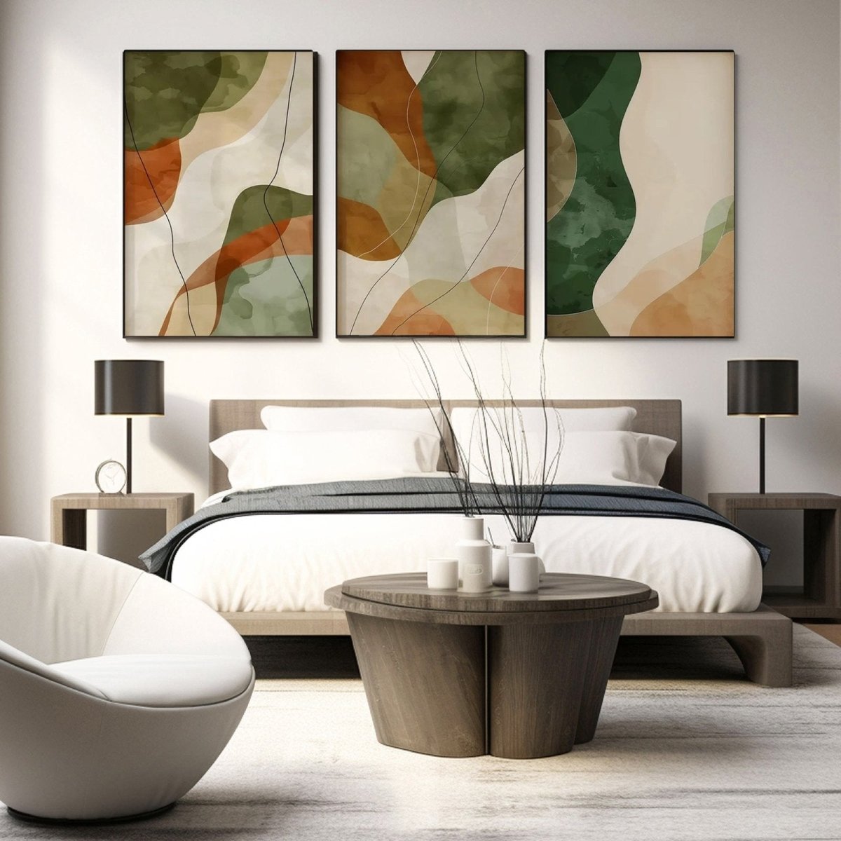 Abstract Painting SET OF 3 RAB965 - royalbrushart