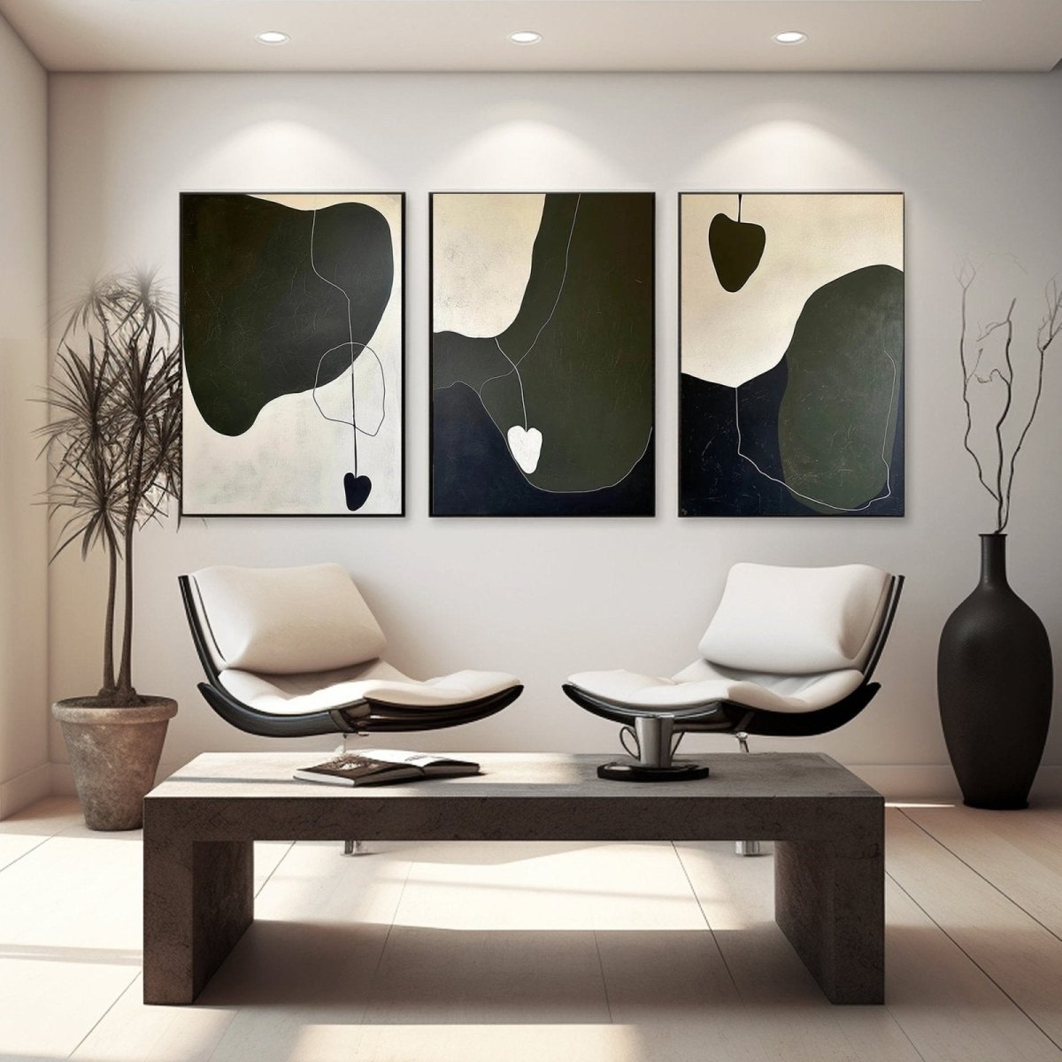 Abstract Painting SET OF 3 RAB963 - royalbrushart