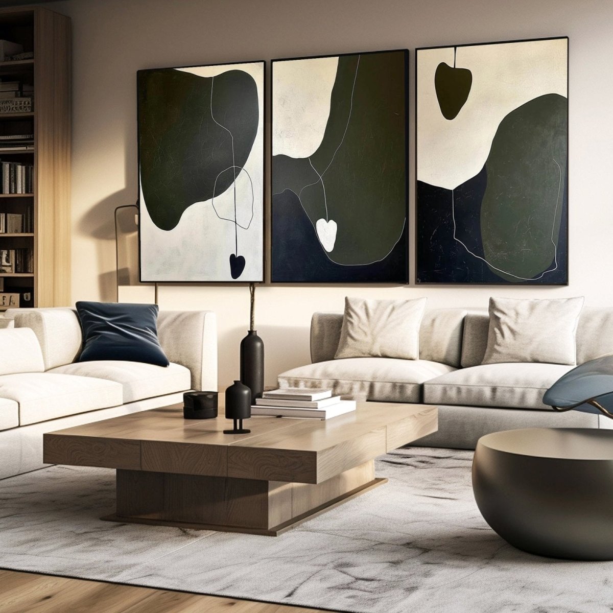Abstract Painting SET OF 3 RAB963 - royalbrushart