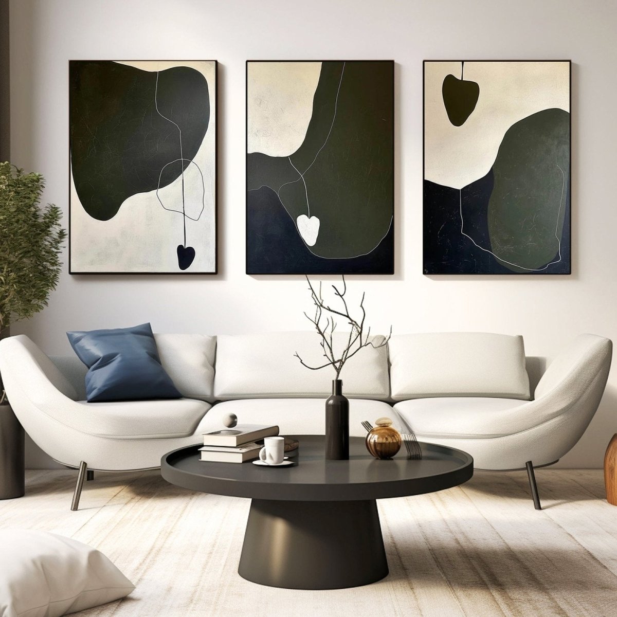 Abstract Painting SET OF 3 RAB963 - royalbrushart