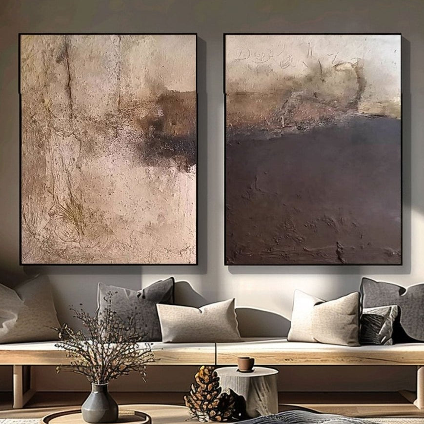 Abstract Painting Set Of 2 RAB885 - royalbrushart