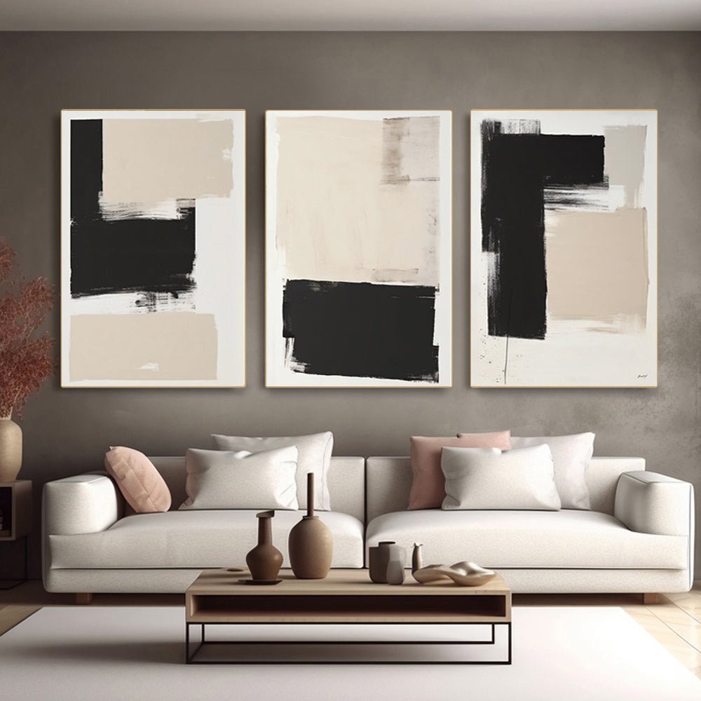 Abstract Painting SET OF 3 RAB967 - royalbrushart