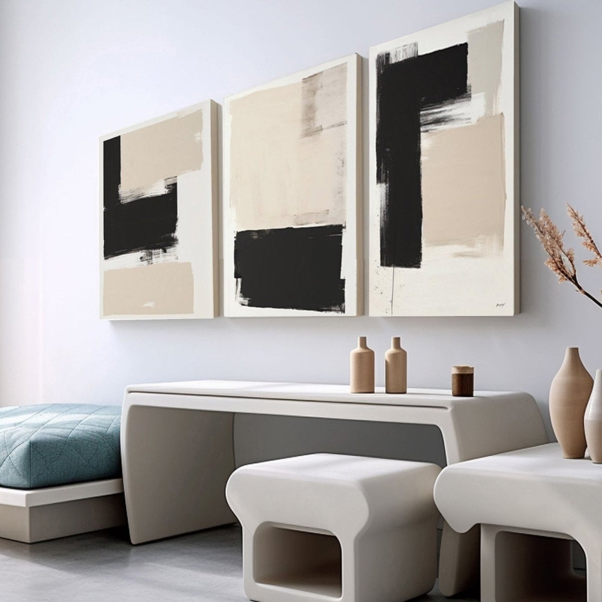 Abstract Painting SET OF 3 RAB967 - royalbrushart