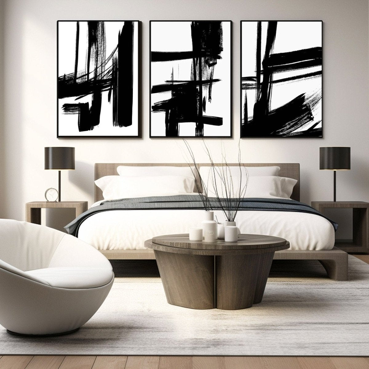 Abstract Painting SET OF 3 RAB983 - royalbrushart