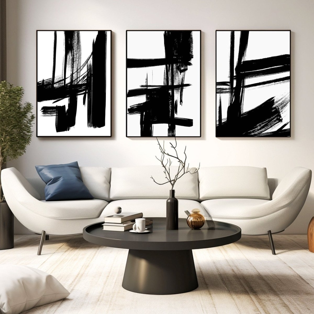 Abstract Painting SET OF 3 RAB983 - royalbrushart