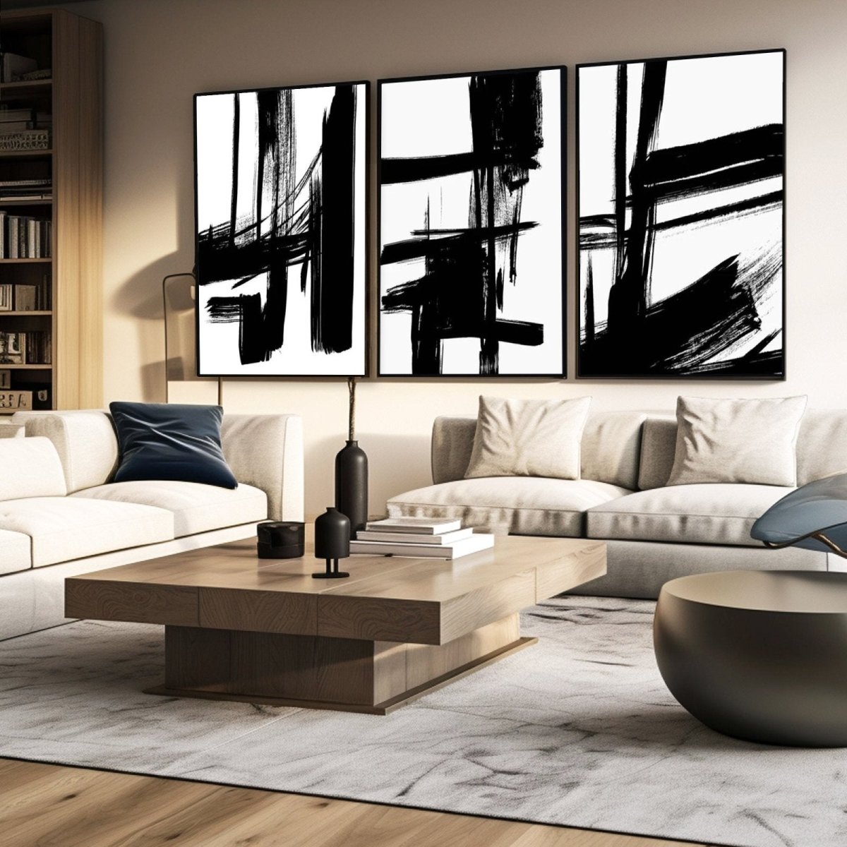 Abstract Painting SET OF 3 RAB983 - royalbrushart