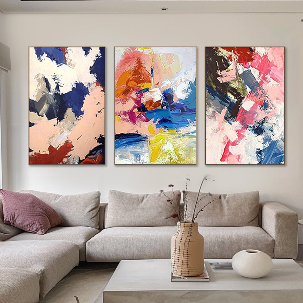 Colorful Painting Set Of 3 RAB234 - royalbrushart