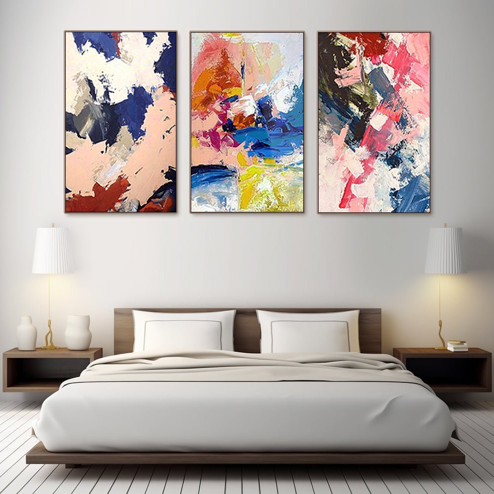 Colorful Painting Set Of 3 RAB234 - royalbrushart
