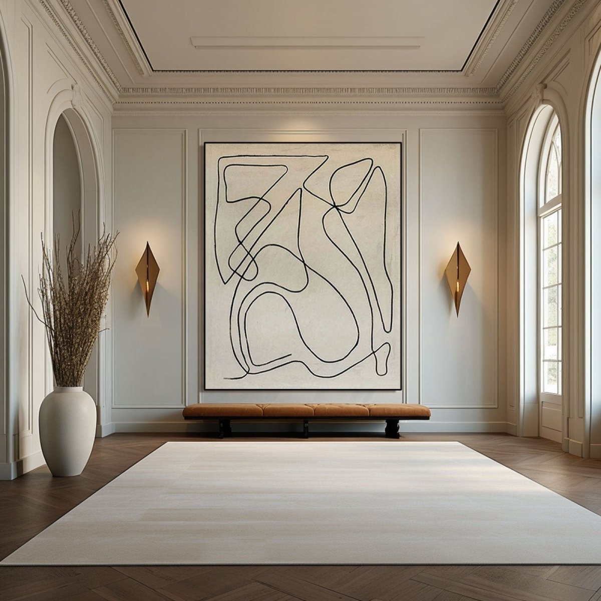 Contemporary Minimalist Art RAB767 - royalbrushart