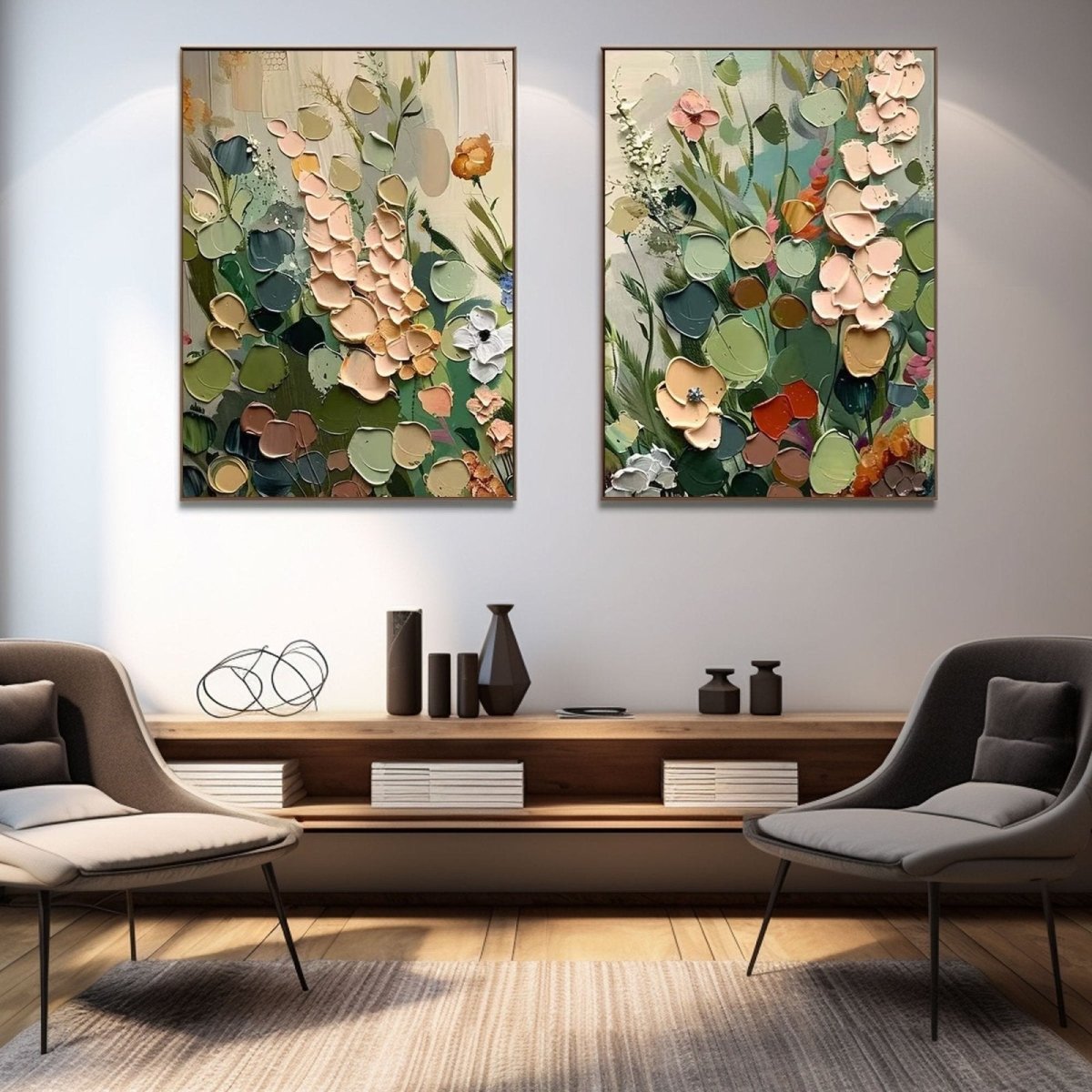 Colorful Painting Set of 2 RAB984 - royalbrushart