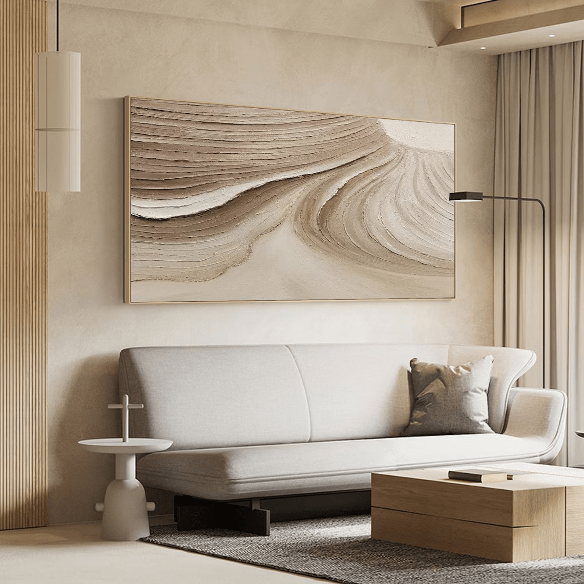 Earthy Tone Textured Wall Art RAB073 - royalbrushart