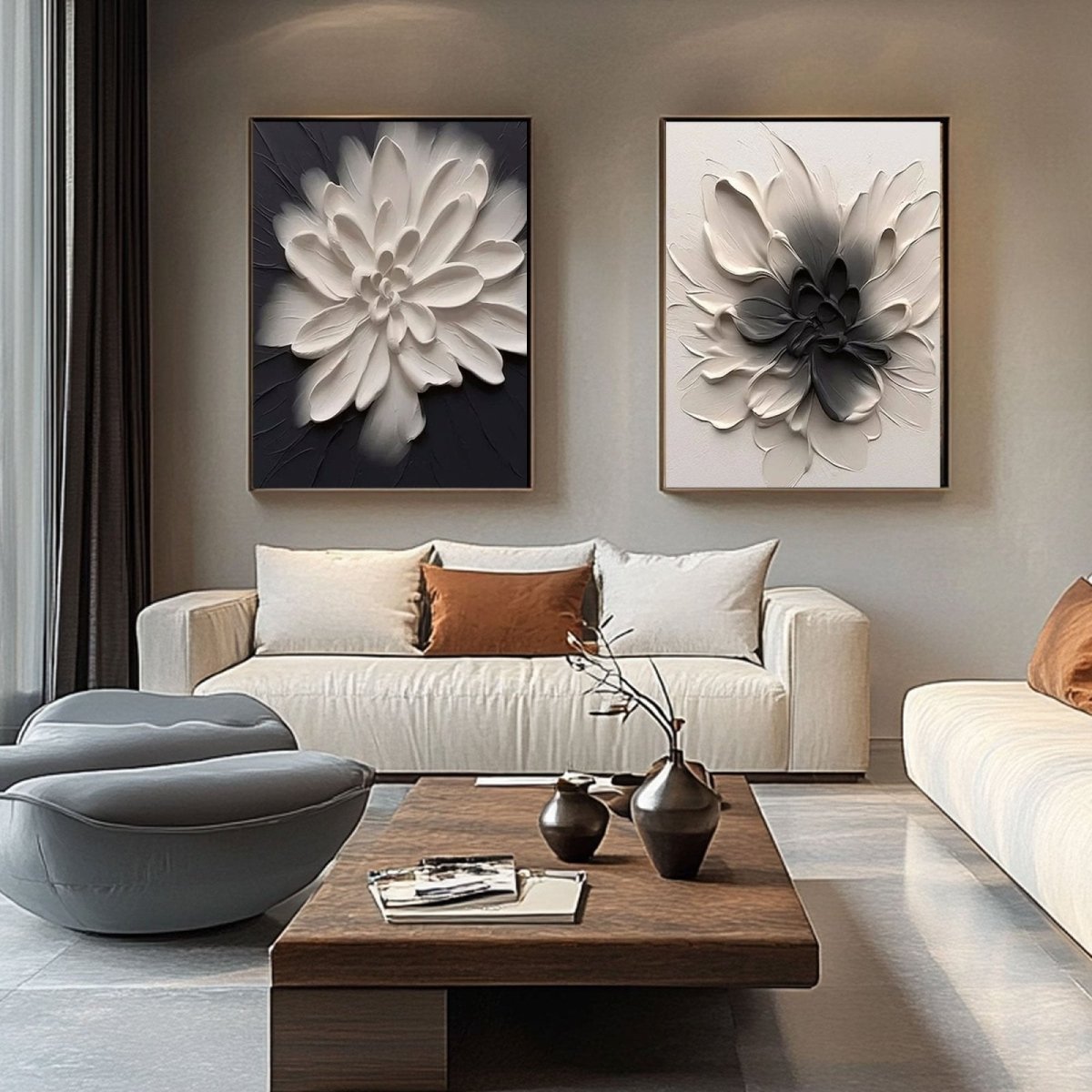 Abstract Painting Set of 2 RAB952 - royalbrushart