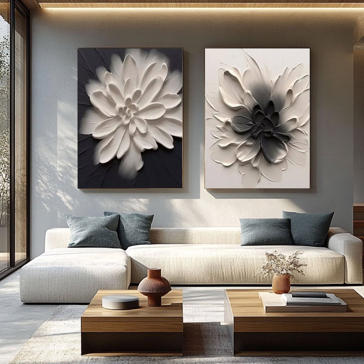 Abstract Painting Set of 2 RAB952 - royalbrushart