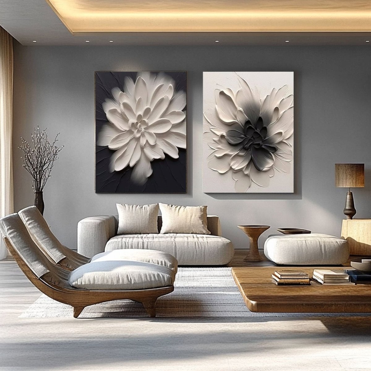 Abstract Painting Set of 2 RAB952 - royalbrushart