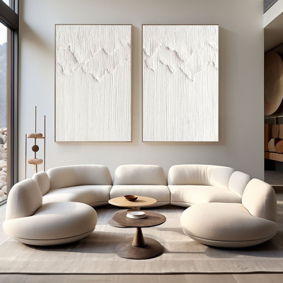 Abstract Painting Set Of 2 RAB776 - royalbrushart