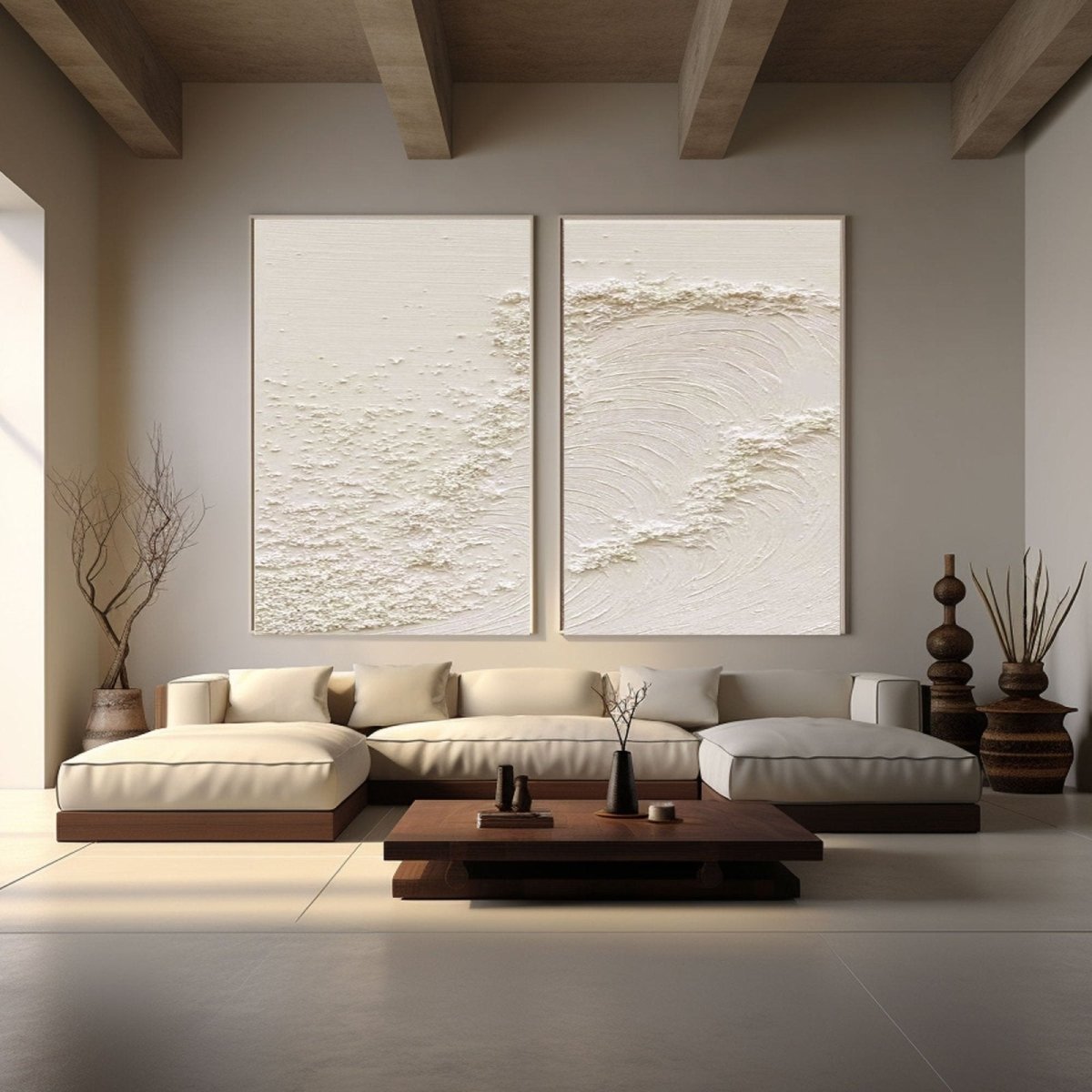 Abstract Painting Set Of 2 RAB772 - royalbrushart