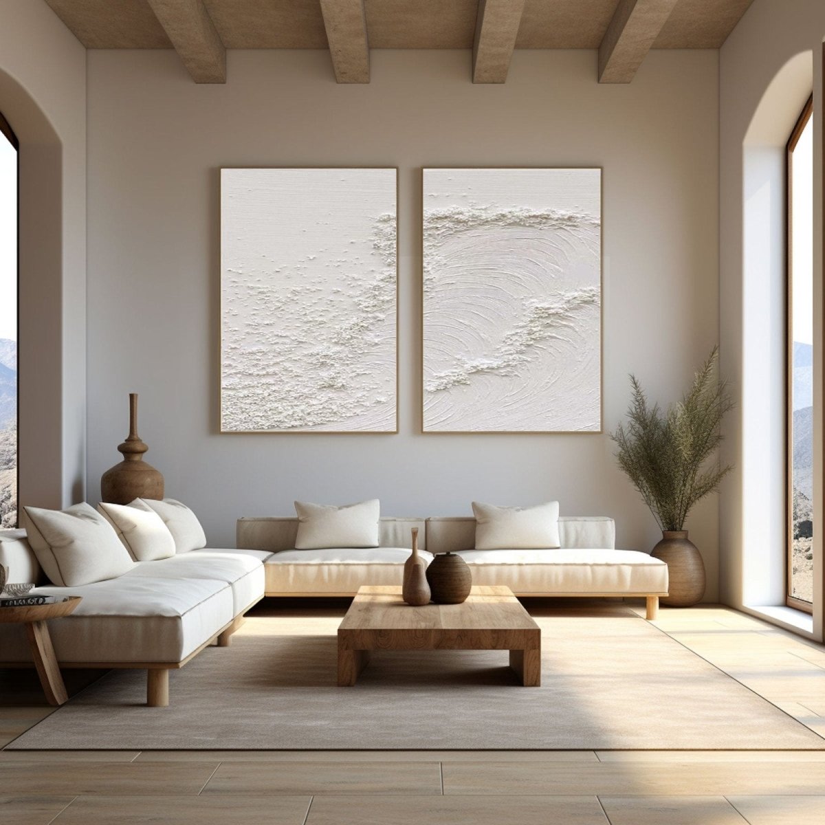 Abstract Painting Set Of 2 RAB772 - royalbrushart