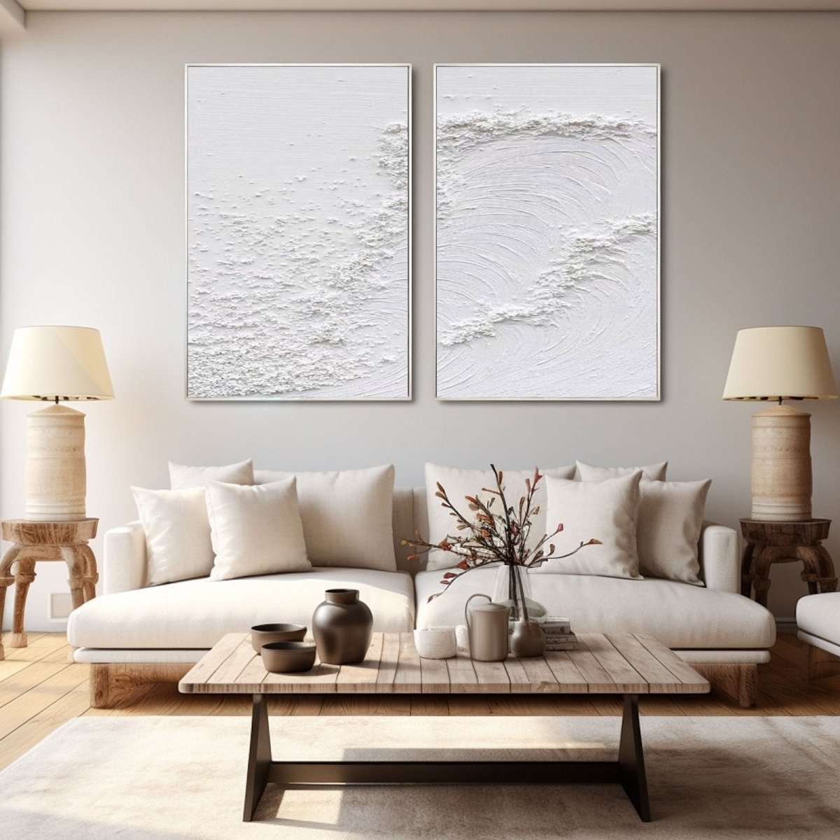 Abstract Painting Set Of 2 RAB772 - royalbrushart