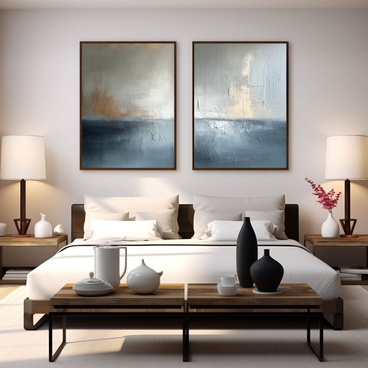 Abstract Painting Set of 2 RAB286 - royalbrushart