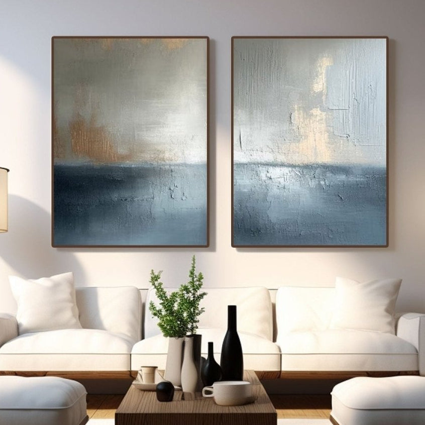 Abstract Painting Set of 2 RAB286 - royalbrushart