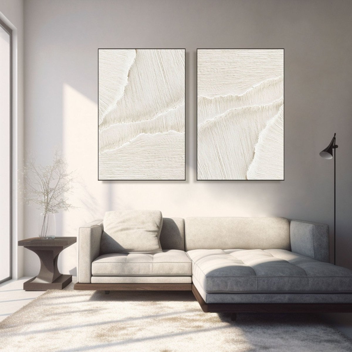 Plaster Art Texture Painting Set Of 2 RAB803 - royalbrushart