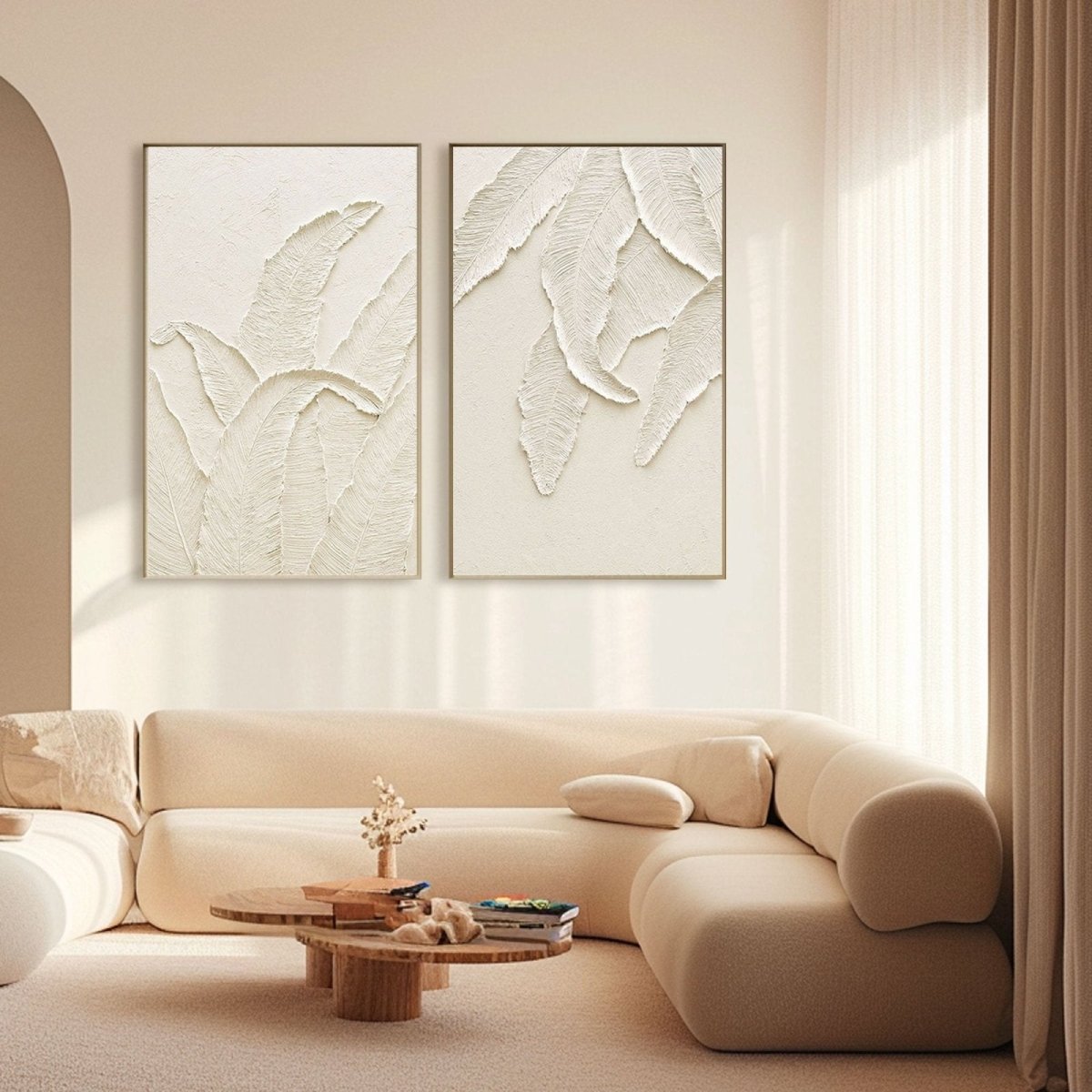 Contemporary Minimalist Art Set Of 2 RAB801 - royalbrushart
