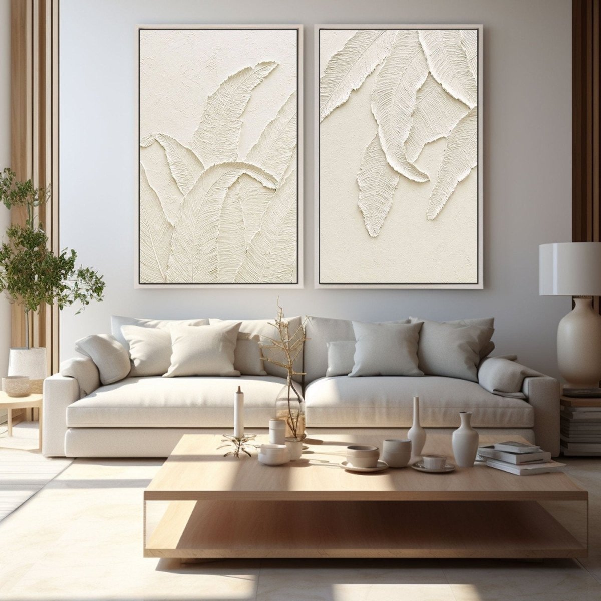 Contemporary Minimalist Art Set Of 2 RAB801 - royalbrushart