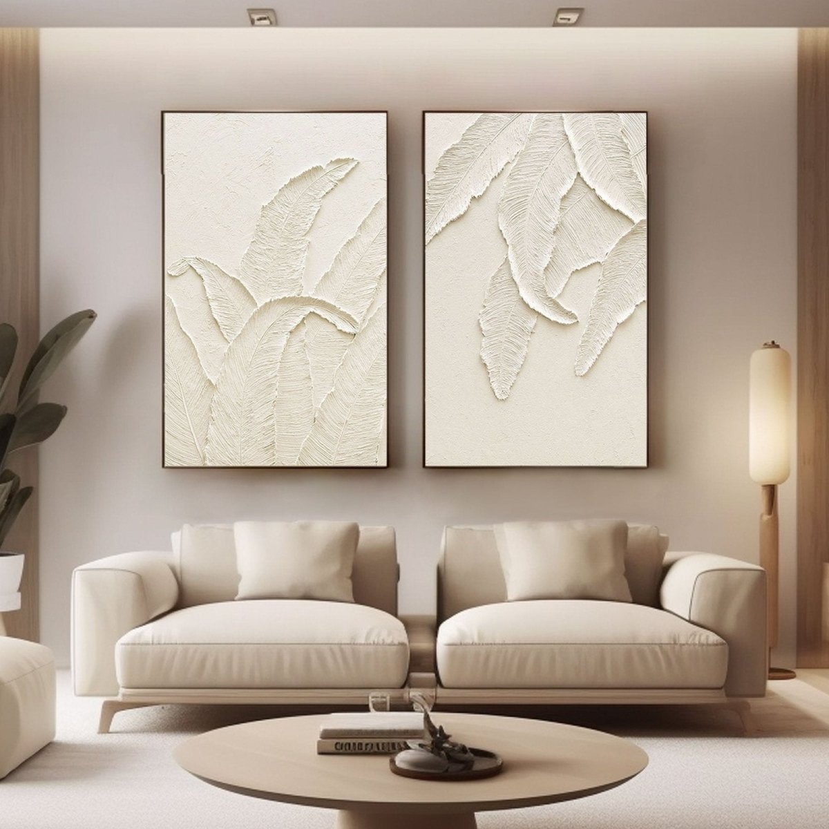 Contemporary Minimalist Art Set Of 2 RAB801 - royalbrushart