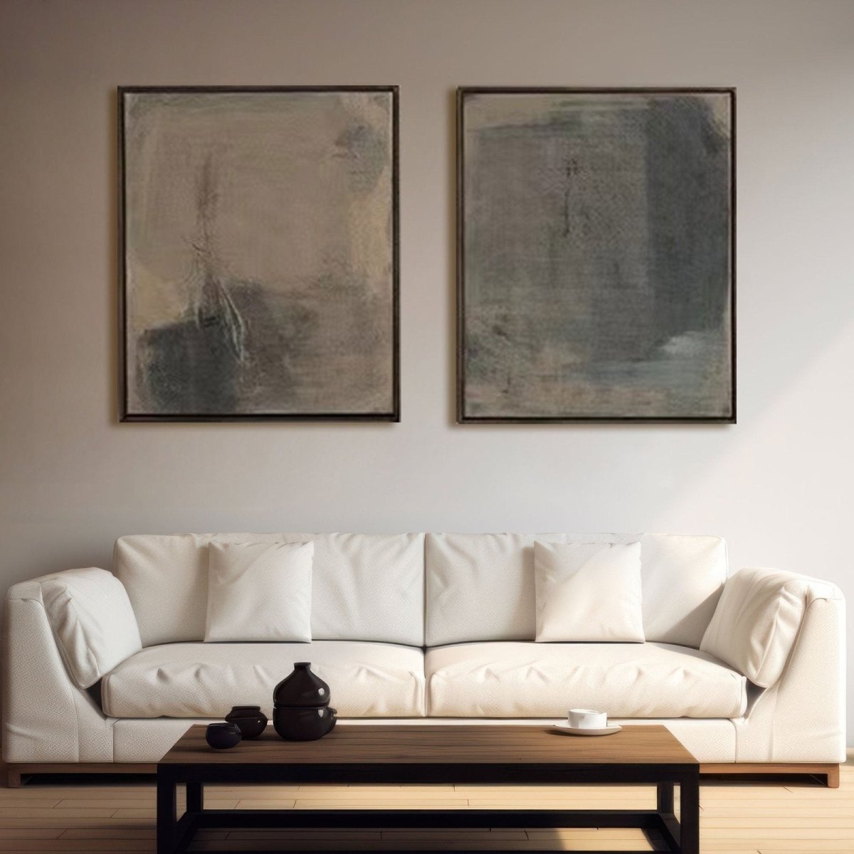 Abstract Painting Set Of 2 RAB762 - royalbrushart