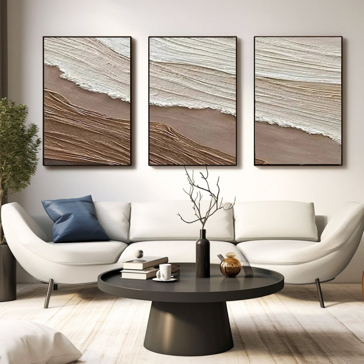 PLASTER ART TEXTURE PAINTING SET OF 3 RAB979 - royalbrushart