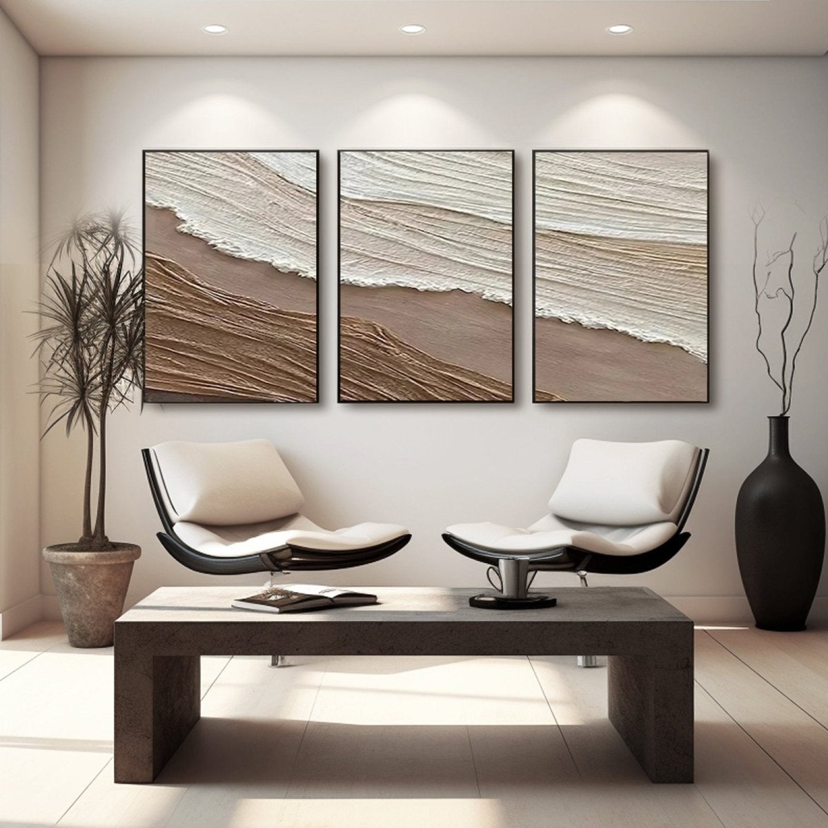 PLASTER ART TEXTURE PAINTING SET OF 3 RAB979 - royalbrushart