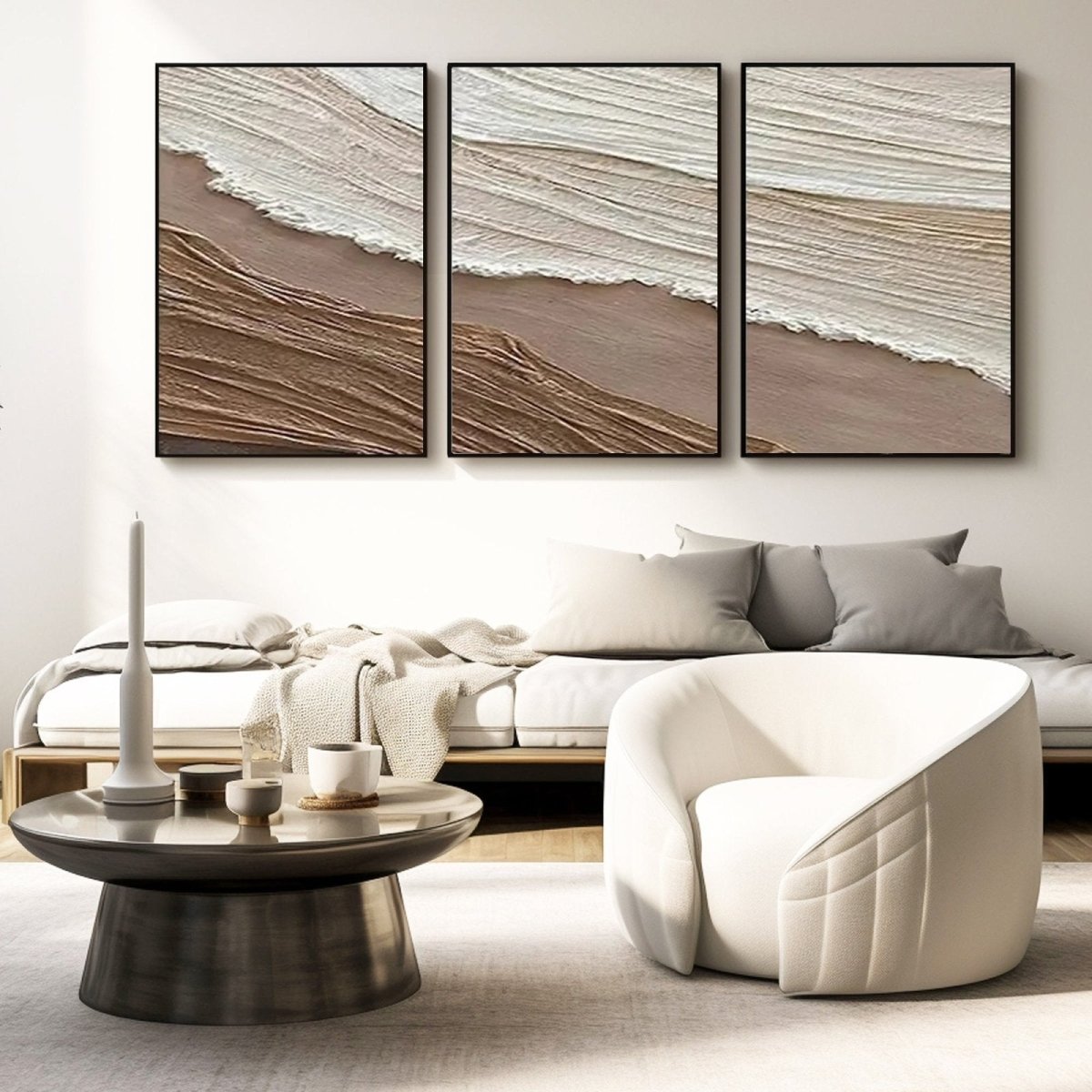 PLASTER ART TEXTURE PAINTING SET OF 3 RAB979 - royalbrushart