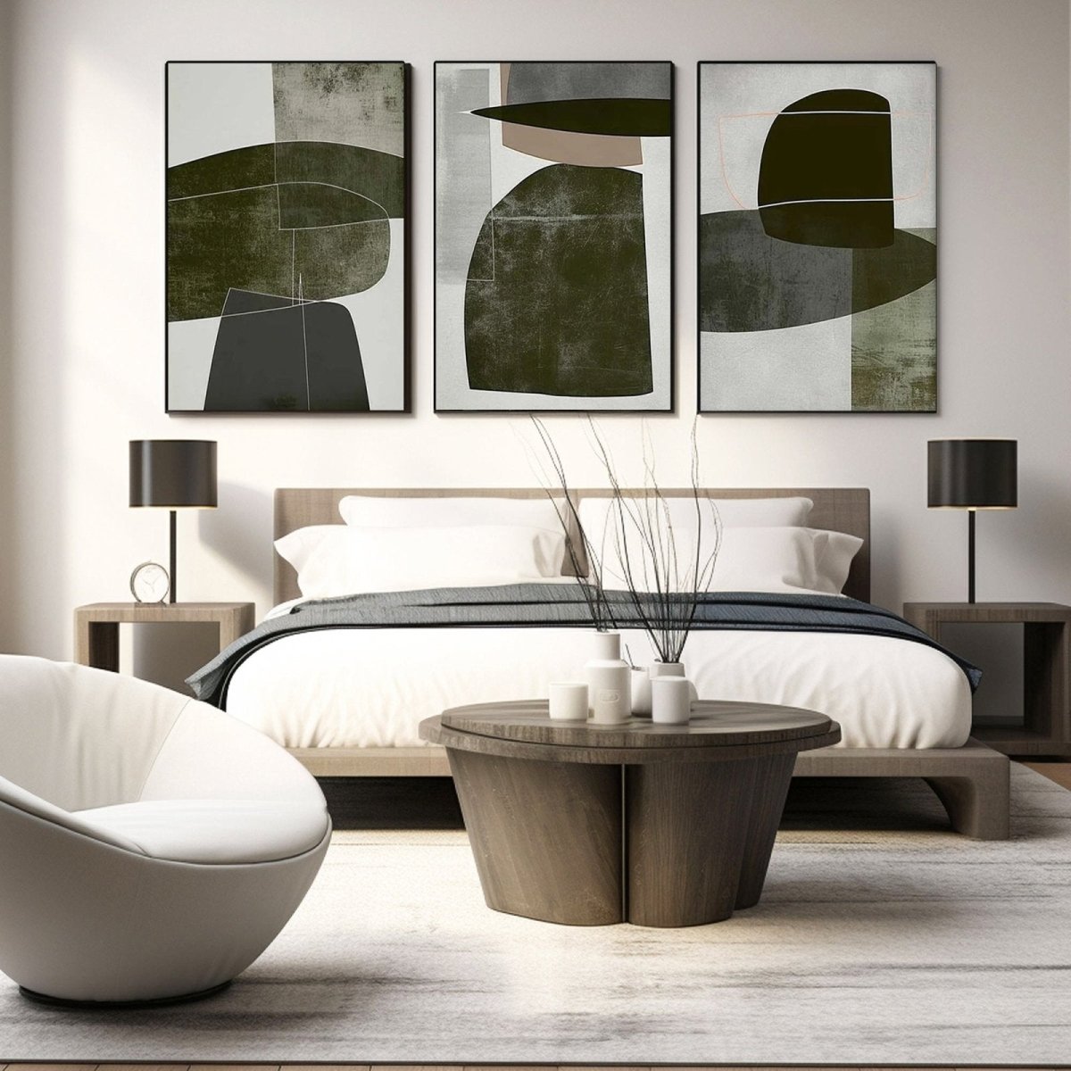 Abstract Painting Set of 3 RAB966 - royalbrushart