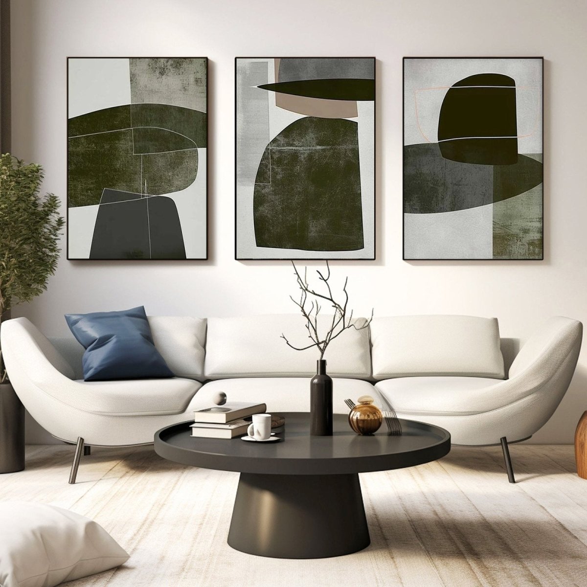 Abstract Painting Set of 3 RAB966 - royalbrushart